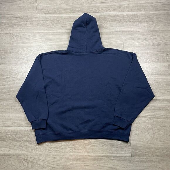 Vintage Hoodie Mens Extra Large Blue Russell Athletic Huskies 90s Fleece - Picture 7 of 11